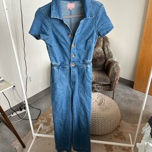 Show Me your mumu Emery Denim Button-Up Jumpsuit